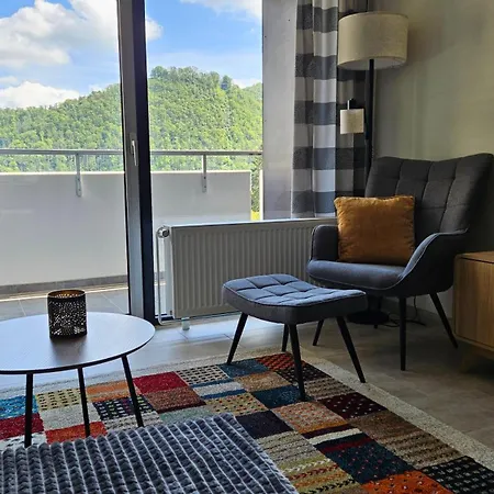 公寓 Bergzauber Mit Pool, Sauna, Balkon Und Panoramablick 巴特哈尔茨堡